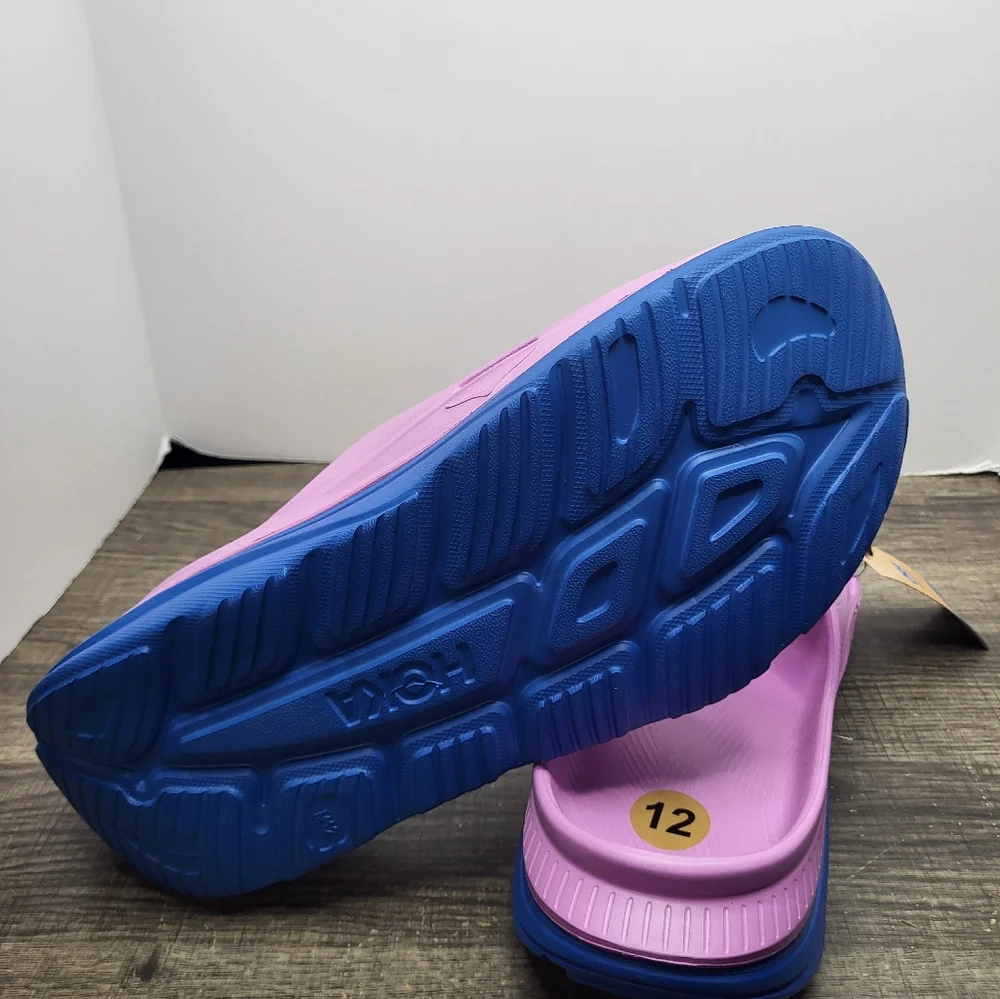 Hoka Ora Recovery Slide 3 New Men’s Size 12 US Cyclamen/ Coastal Sky